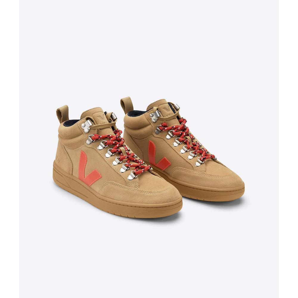 Veja RORAIMA SUEDE Women's High Tops Orange | NZ 362GSO